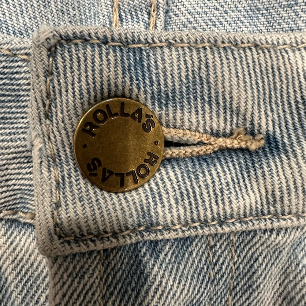Rolla’s Miller Skinny Jeans 26 Vintage Light Wash Mid Rise Rigid Denim Jeans - Picture 12 of 12